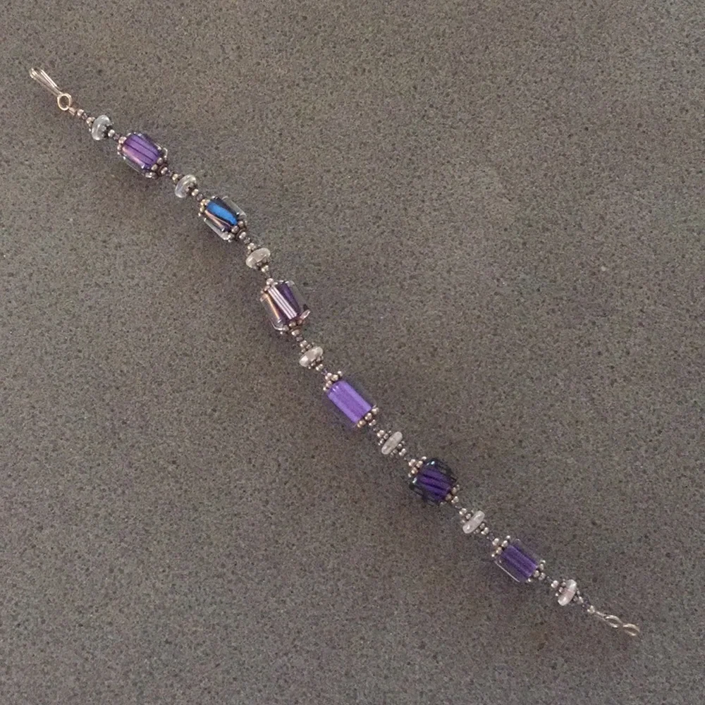 Purple Beaded Bracelet - Picture 6 of 13